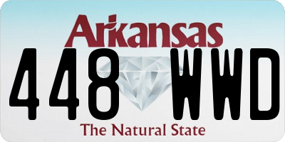 AR license plate 448WWD