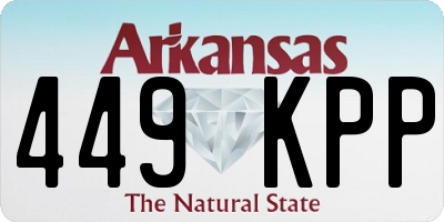 AR license plate 449KPP