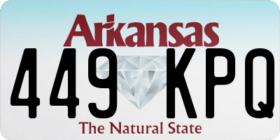 AR license plate 449KPQ