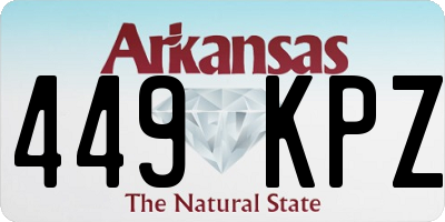 AR license plate 449KPZ