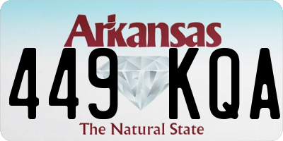 AR license plate 449KQA