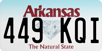 AR license plate 449KQI