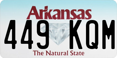 AR license plate 449KQM