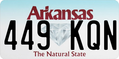 AR license plate 449KQN
