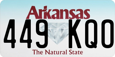 AR license plate 449KQO