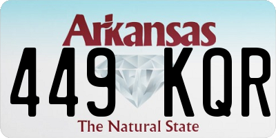AR license plate 449KQR