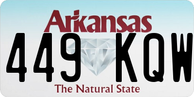 AR license plate 449KQW
