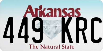 AR license plate 449KRC