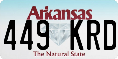 AR license plate 449KRD