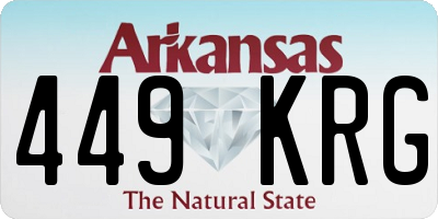 AR license plate 449KRG