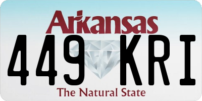 AR license plate 449KRI