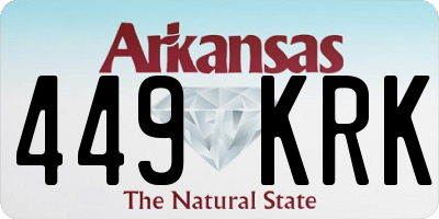 AR license plate 449KRK