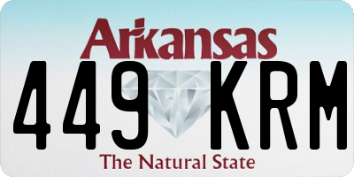 AR license plate 449KRM