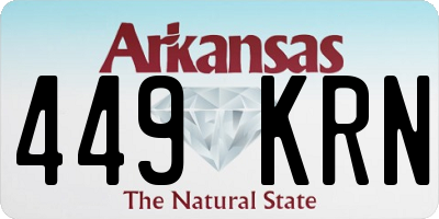 AR license plate 449KRN