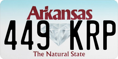 AR license plate 449KRP