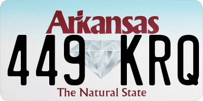 AR license plate 449KRQ