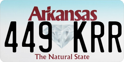 AR license plate 449KRR