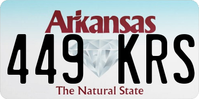 AR license plate 449KRS