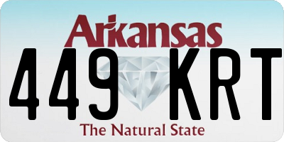 AR license plate 449KRT
