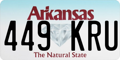 AR license plate 449KRU
