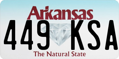 AR license plate 449KSA