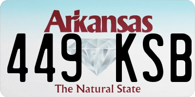 AR license plate 449KSB