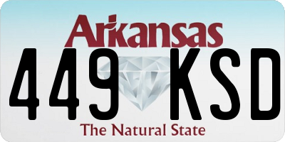 AR license plate 449KSD