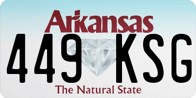 AR license plate 449KSG