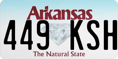 AR license plate 449KSH