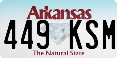 AR license plate 449KSM