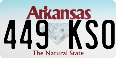 AR license plate 449KSO