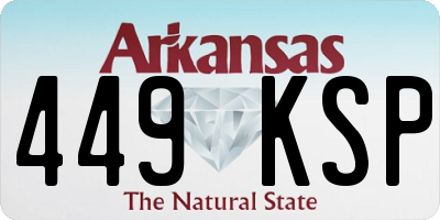 AR license plate 449KSP
