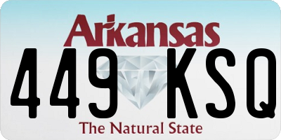 AR license plate 449KSQ