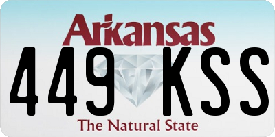 AR license plate 449KSS