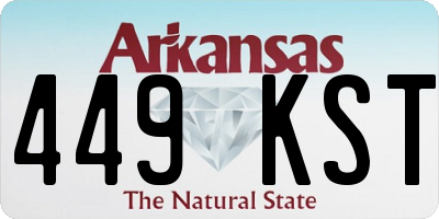 AR license plate 449KST