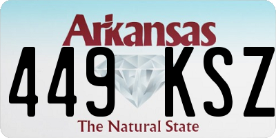 AR license plate 449KSZ