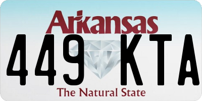 AR license plate 449KTA