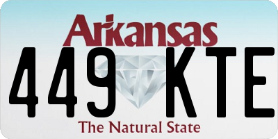 AR license plate 449KTE