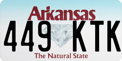 AR license plate 449KTK