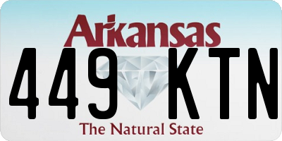 AR license plate 449KTN