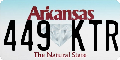 AR license plate 449KTR