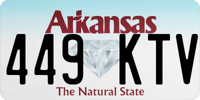 AR license plate 449KTV