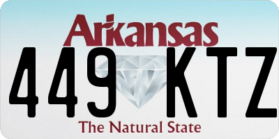 AR license plate 449KTZ