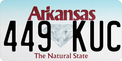 AR license plate 449KUC