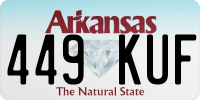 AR license plate 449KUF
