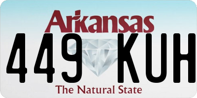 AR license plate 449KUH