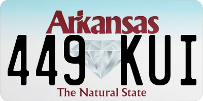 AR license plate 449KUI