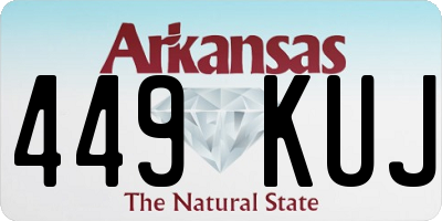 AR license plate 449KUJ