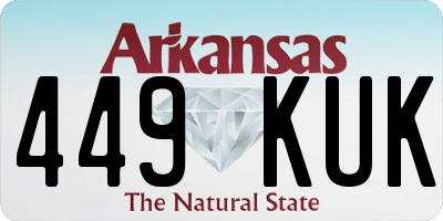 AR license plate 449KUK