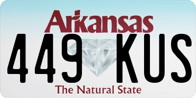 AR license plate 449KUS